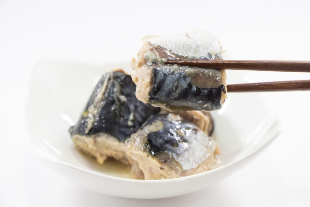 サバ水煮缶